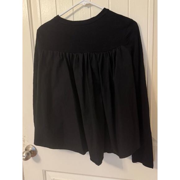 English Factory Mixed Media Swing Black Top S - Picture 5 of 8